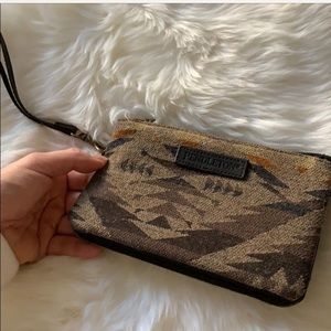 Vintage Pendleton wristlet wallet clutch